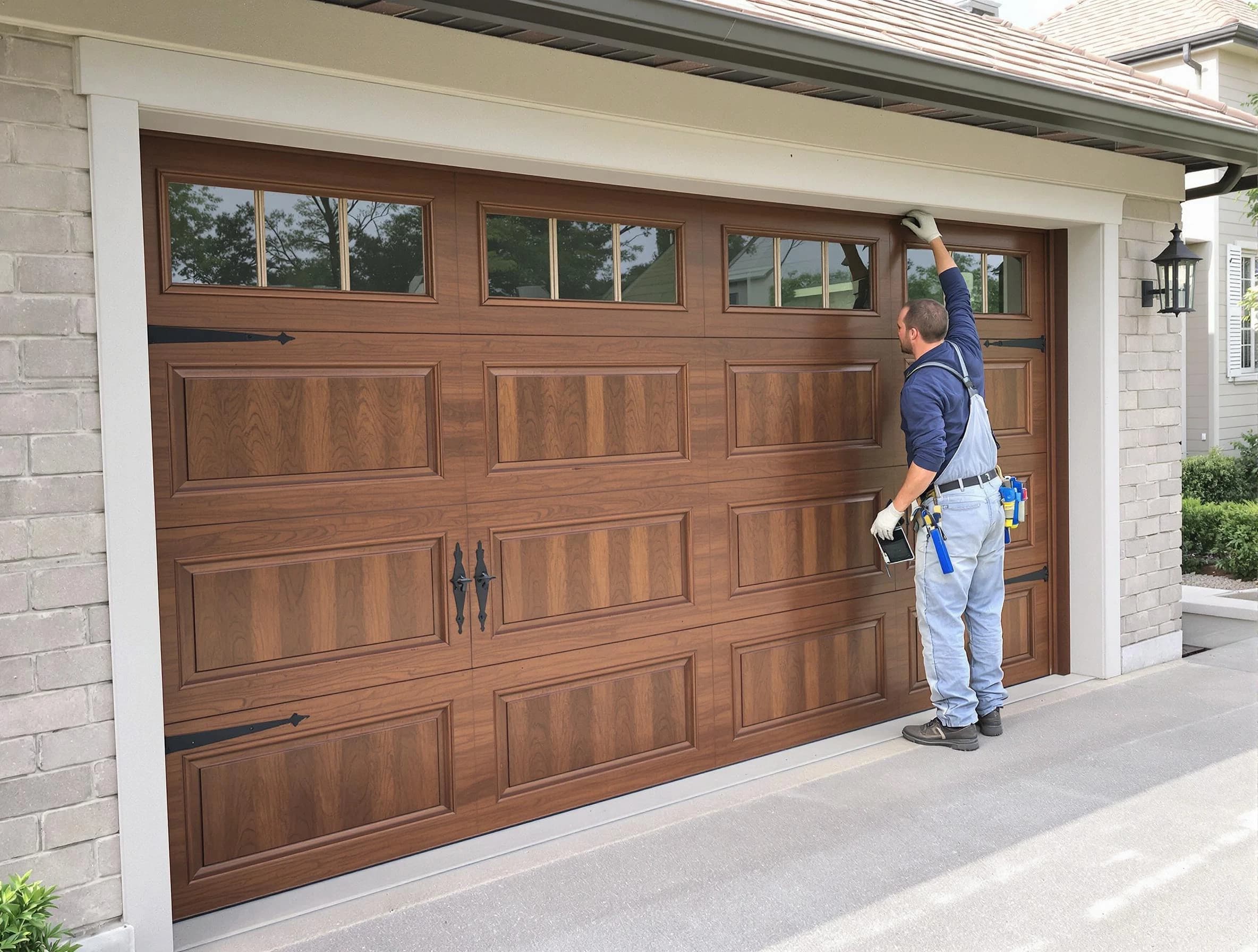 Custom garage door showcase by Swissvale Garage Door Repair in Swissvale