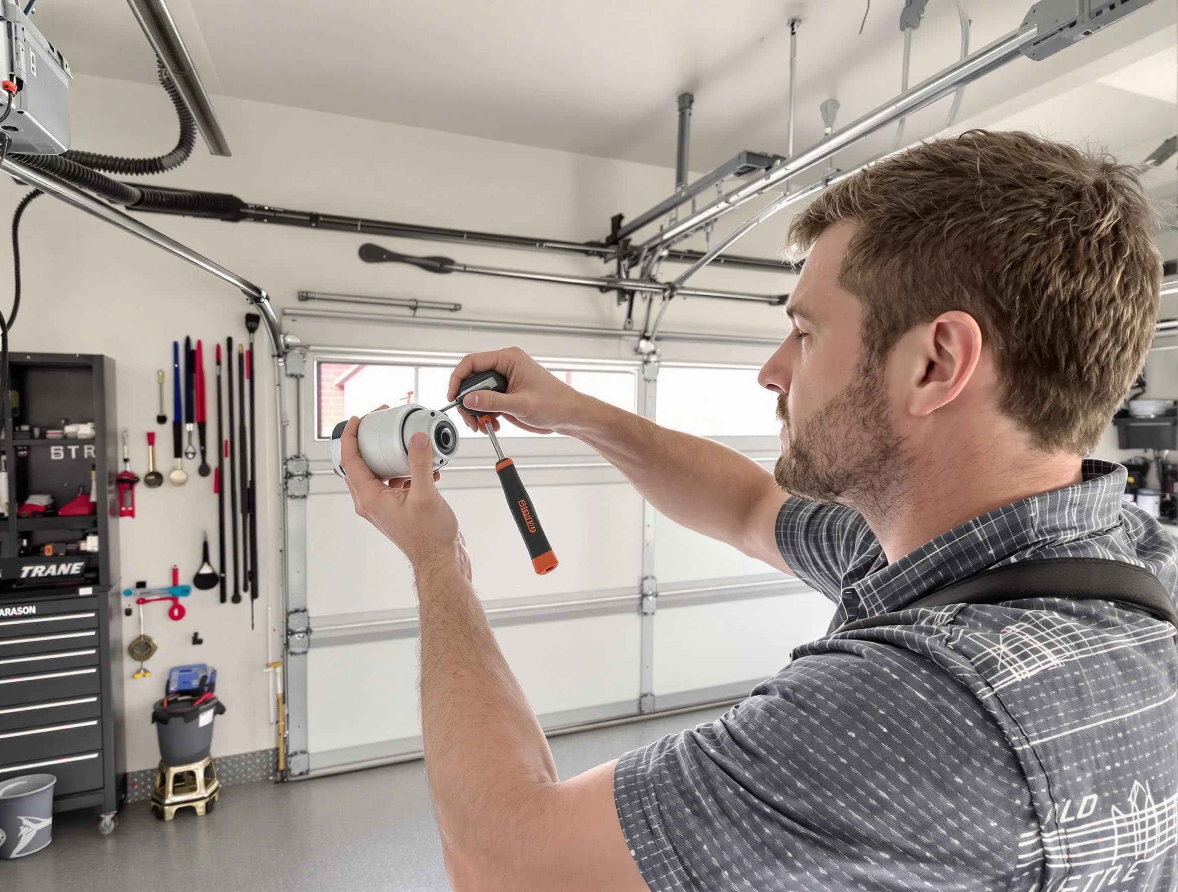 Garage door opener repair service by Swissvale Garage Door Repair in Swissvale