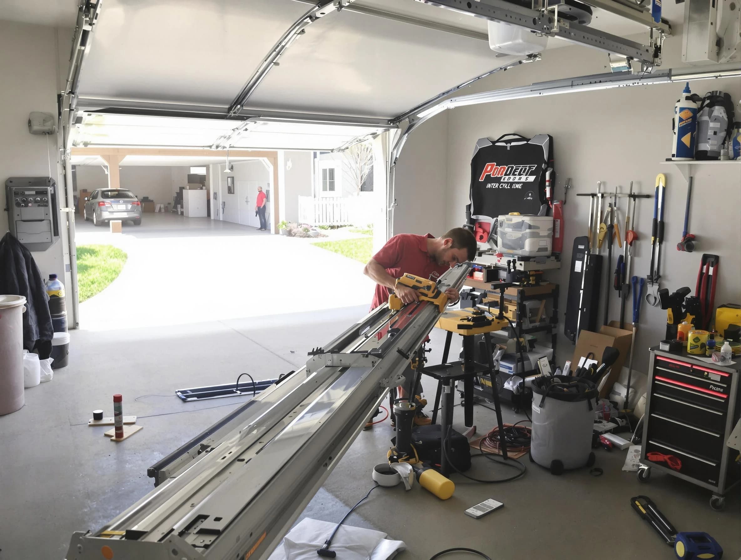 Swissvale Garage Door Repair expert performing track repair in Swissvale