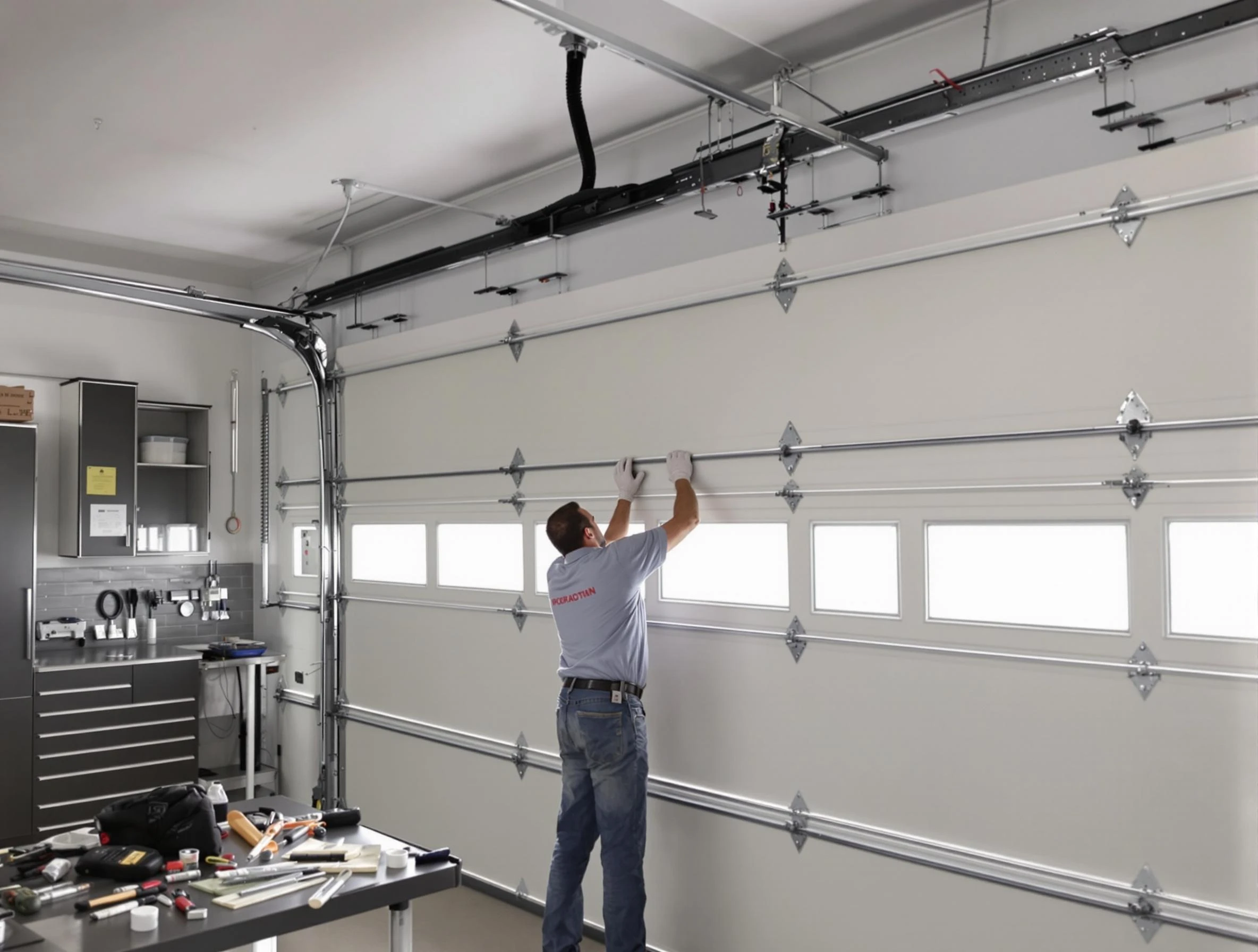 Garage Door Track Repair in Swissvale