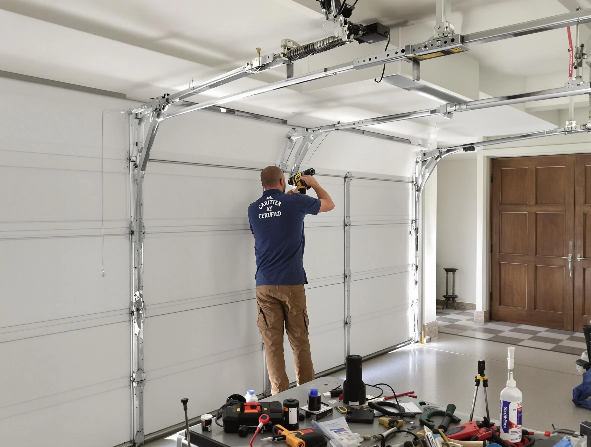 Swissvale Garage Door Repair certified technician performing precision garage door repair in Swissvale