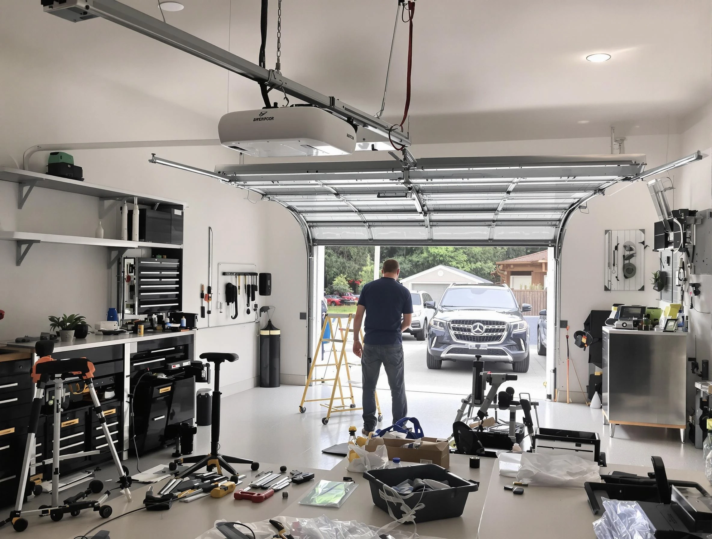 Garage door opener installation by Swissvale Garage Door Repair in Swissvale