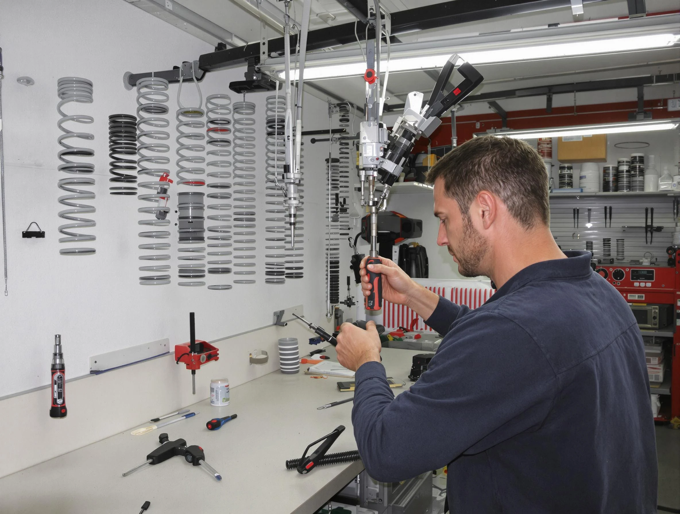 Swissvale Garage Door Repair safety certified technician performing precision spring replacement in Swissvale